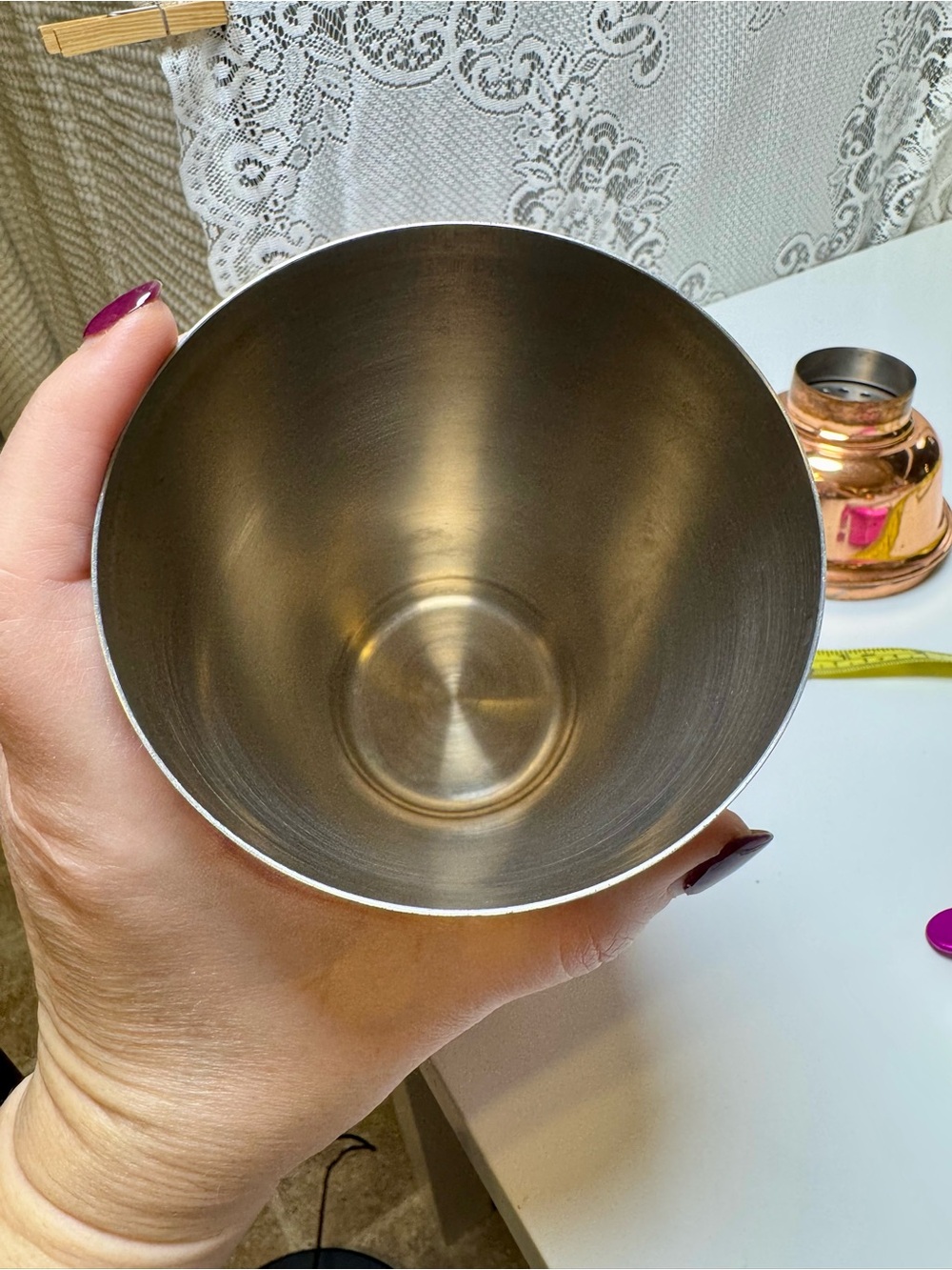 Vintage Oggi Copper Dial-A-Drink Cocktail Shaker 15 Classic Drink Recipes- 34 oz - Picture 4 of 5